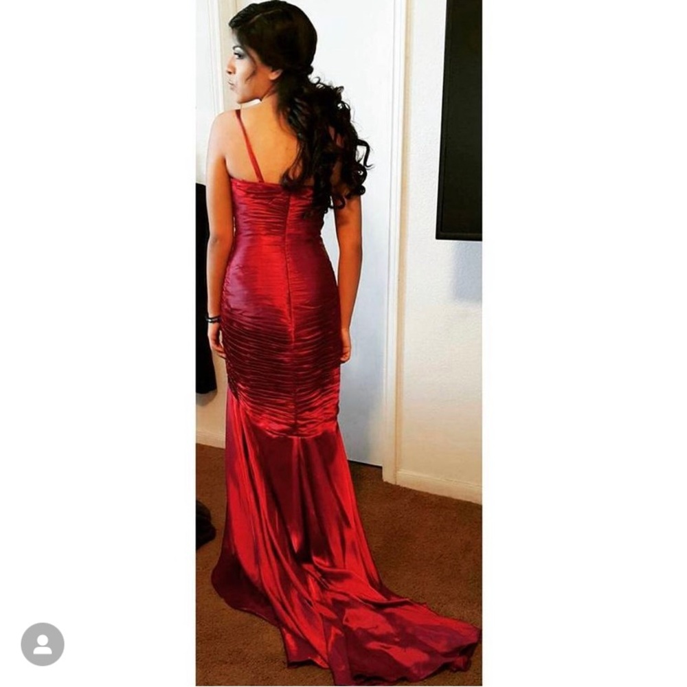 Long detailed formal gown